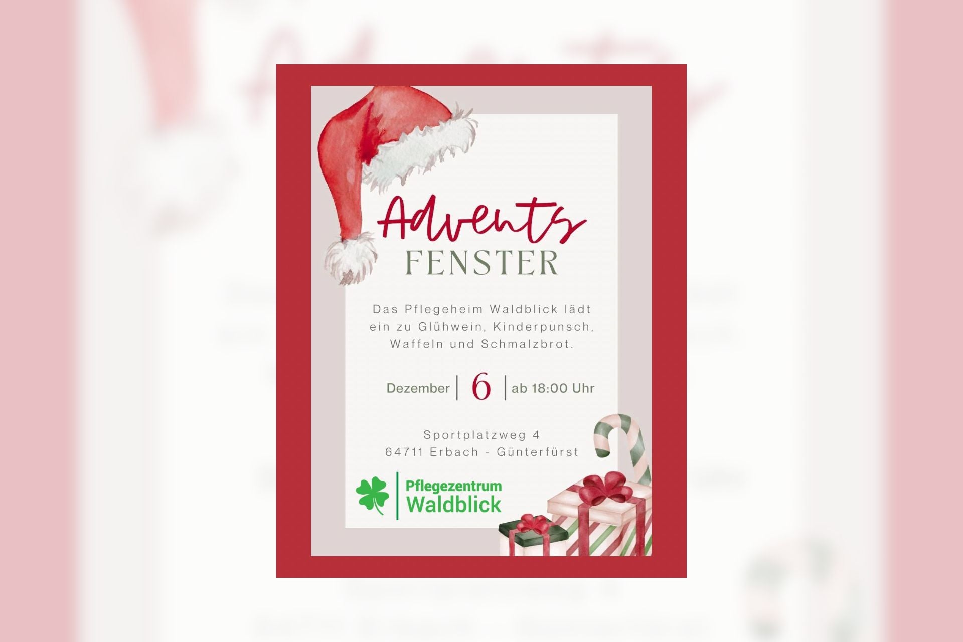 Adventsfenster am 6. Dezember in Günterfürst